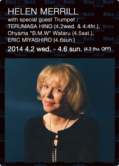 HELEN MERRILL - ヘレン・メリル｜ARTISTS｜BLUE NOTE TOKYO