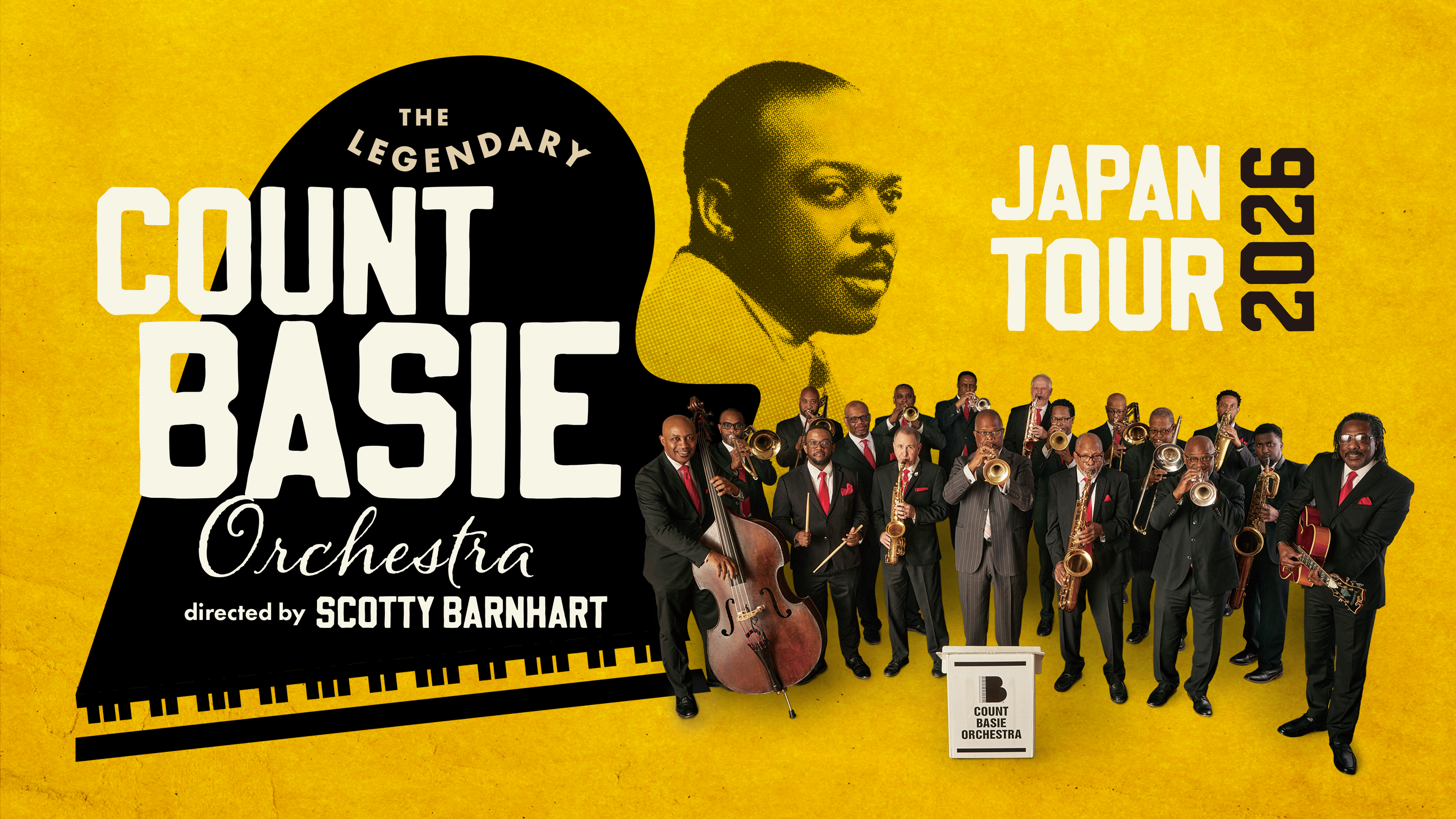 THE LEGENDARY COUNT BASIE ORCHESTRA JAPAN TOUR 2026 キービジュアル